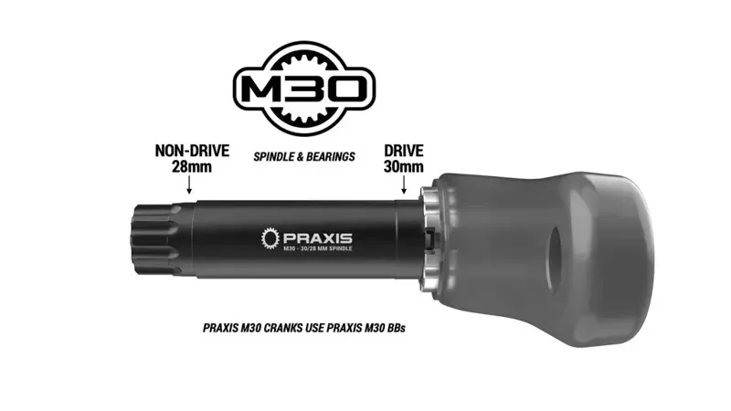 Praxis Works M30 BB86/BB90/BB92 Bottom Bracket w/ Sleeves in Black-4