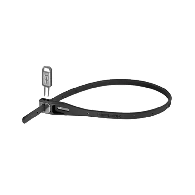 Hiplok Z-Lok 40cm Single Armoured Reusable Tie in Black