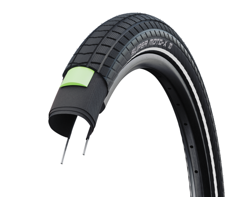 Schwalbe Super Moto-X 20x2.4-inch Tire in Black/Reflective-2