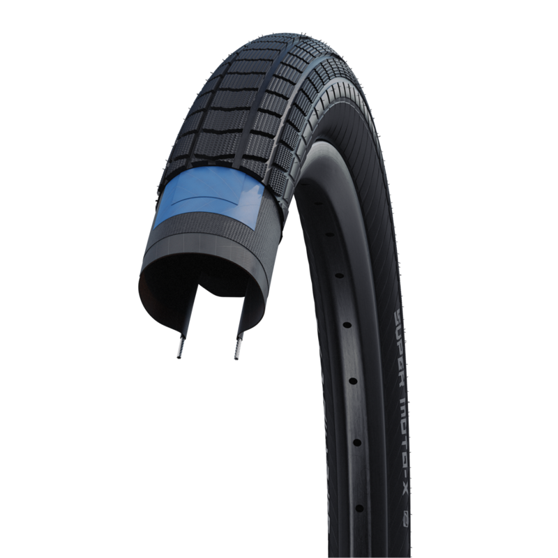 Schwalbe Super Moto-X 20x2.4-inch Tire in Black/Reflective-3